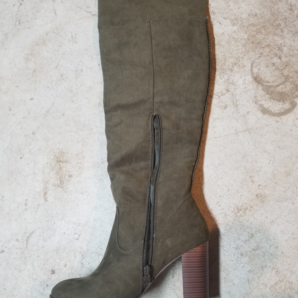 Green Over the Knee Boots